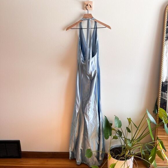 Vintage Jessica McClintock x Gunne Sax Satin Gown Size 5/6 - Picture 6 of 8